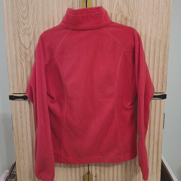 Columbia Hot Pink Full-Zip Fleece Jacket Women’s Size M - Picture 6 of 11